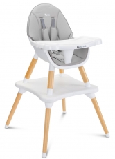 Дитячий стільчик для годування Caretero Tuva Grey